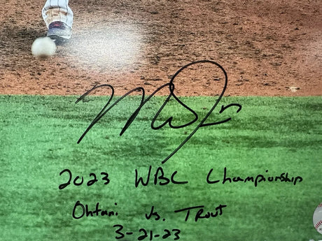 Shohei Ohtani Mike Trout Dual-Signed 2023 WBC 16x20 Photo MLB Holo Fanatics