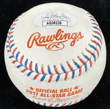 Robinson Cano 2017 ASG MVP 10th Inning GWHR Signed All Star Logo Baseball JSA