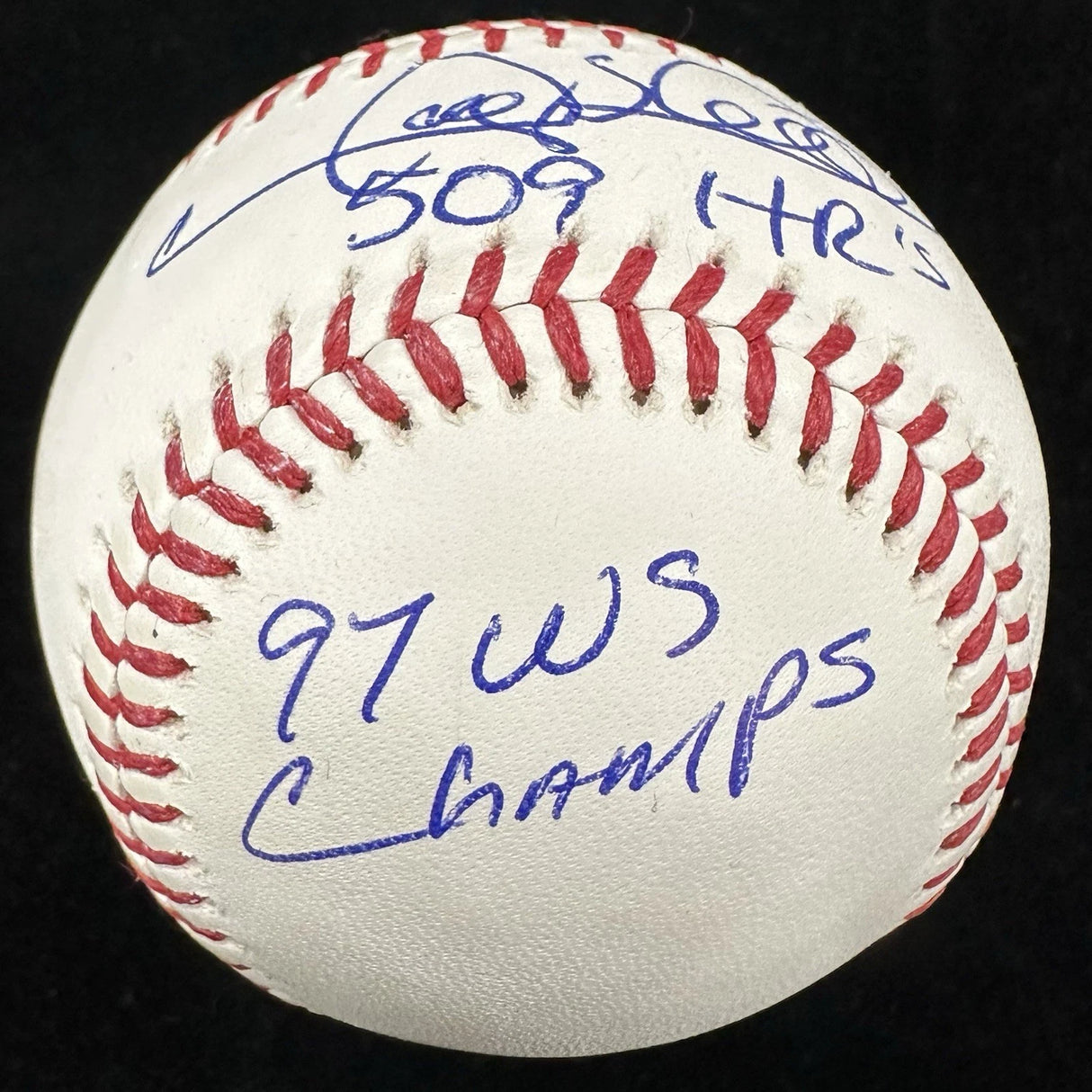 Gary Sheffield 509 HRs 97 WS Champs Signed Baseball JSA