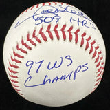 Gary Sheffield 509 HRs 97 WS Champs Signed Baseball JSA