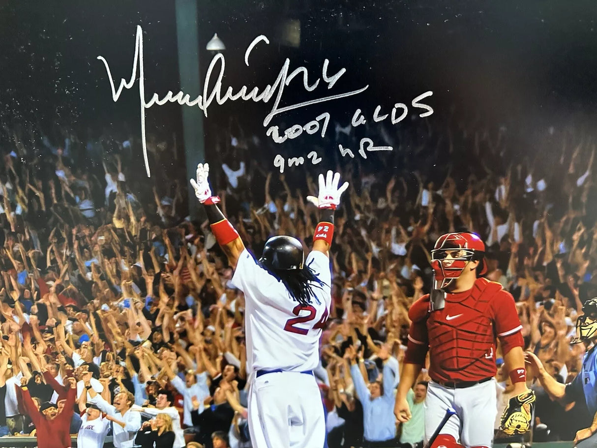 Manny Ramirez 2007 ALDS Game 2 GWHR Signed 16x20 Photo JSA Witness