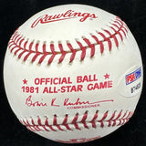 Tom Seaver HOF 92 Signed 1981 All Star Game Logo Baseball PSA/DNA