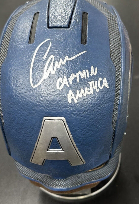 Chris Evans Signed Captain America Winter Soldier Helmet SWAU Hologram Witnessed