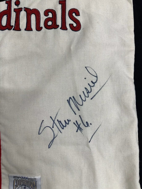 Stan Musial #6 Signed Authentic Mitchell Ness Cardinals Jersey JSA LOA