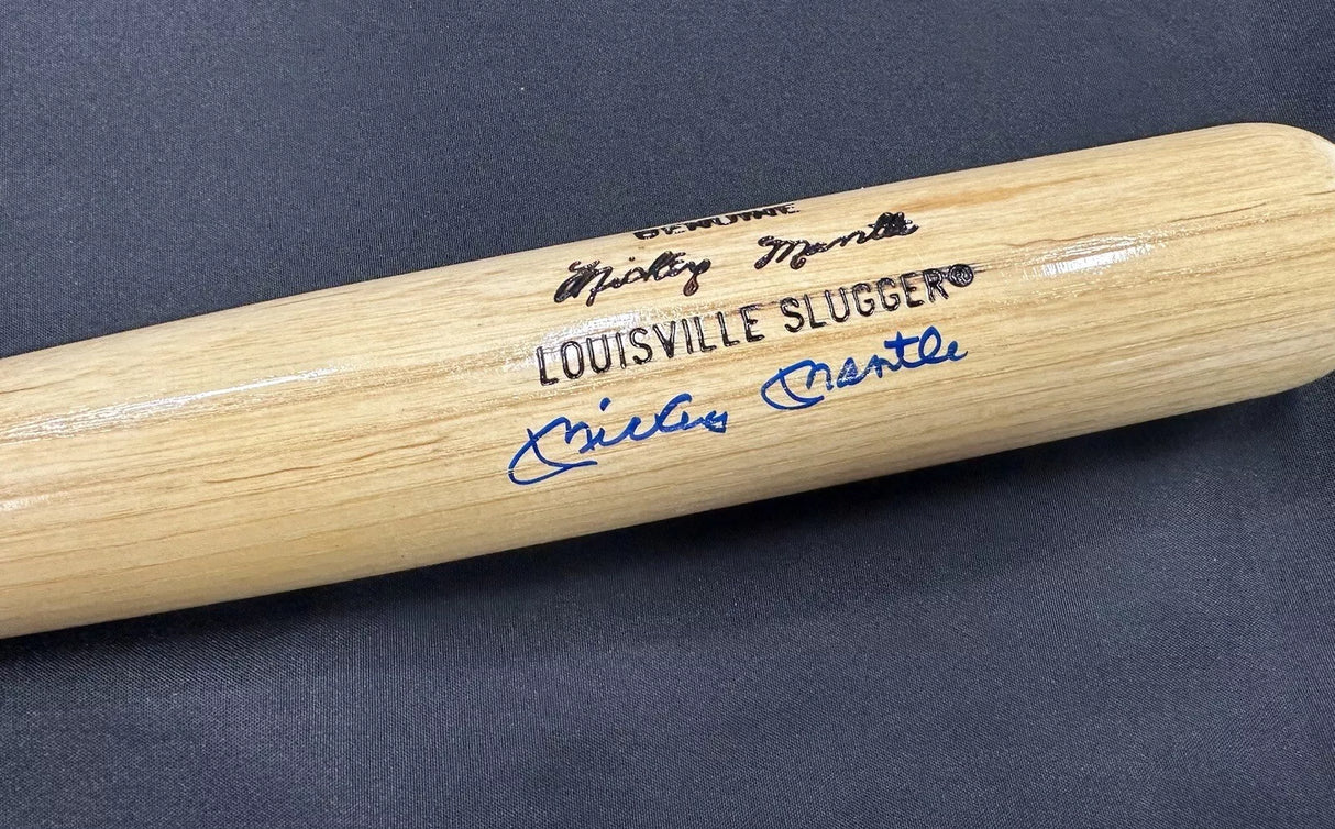 Mickey Mantle Signed Authentic Louisville Slugger Game Model Bat JSA LOA