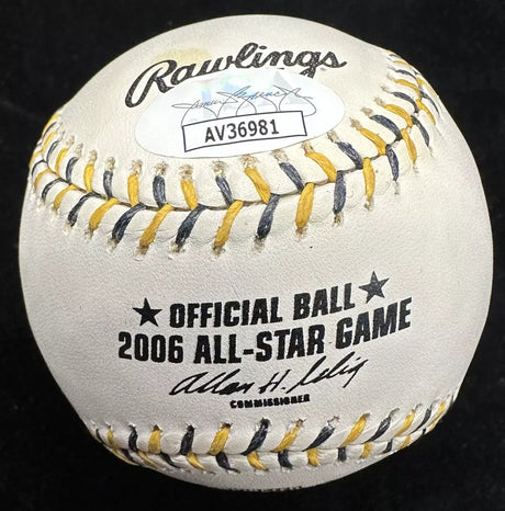 Kenny Rogers Signed 2006 All Star Game Logo Baseball JSA