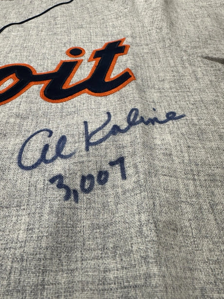 Al Kaline 3007 (Hits) Signed Authentic Tigers Road Mitchell Ness Jersey JSA