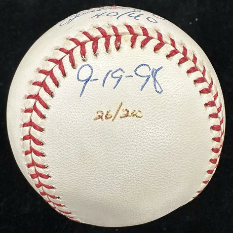 Alex Rodriguez 40-40 9-19-98 Signed Baseball Beckett Hologram