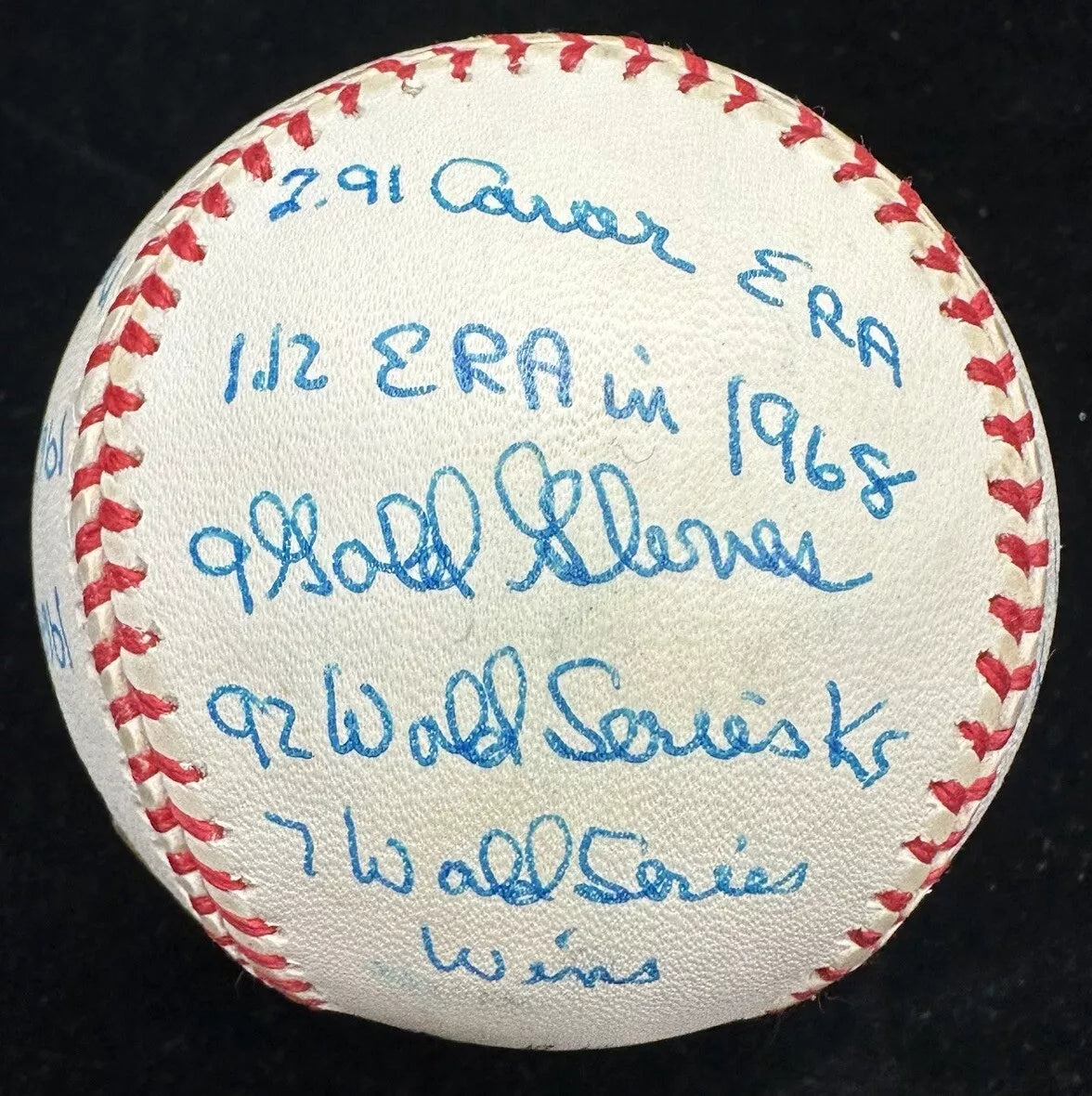 Bob Gibson HOF 81 Signed MVP CY Stat Baseball HMG Holo