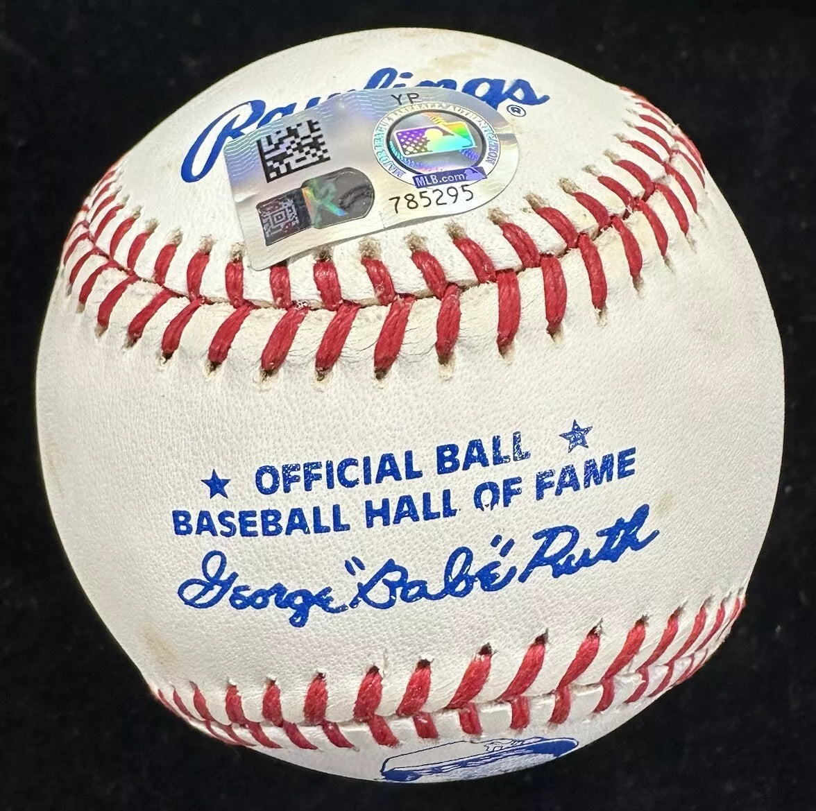 Derek Jeter 00 Babe Ruth Award Signed Ruth HOF Logo Baseball MLB Holo