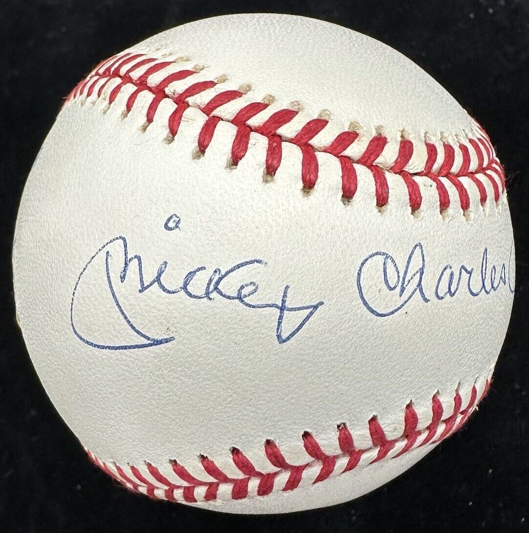 Mickey Charles Mantle Full Name Signed Baseball PSA/DNA LOA