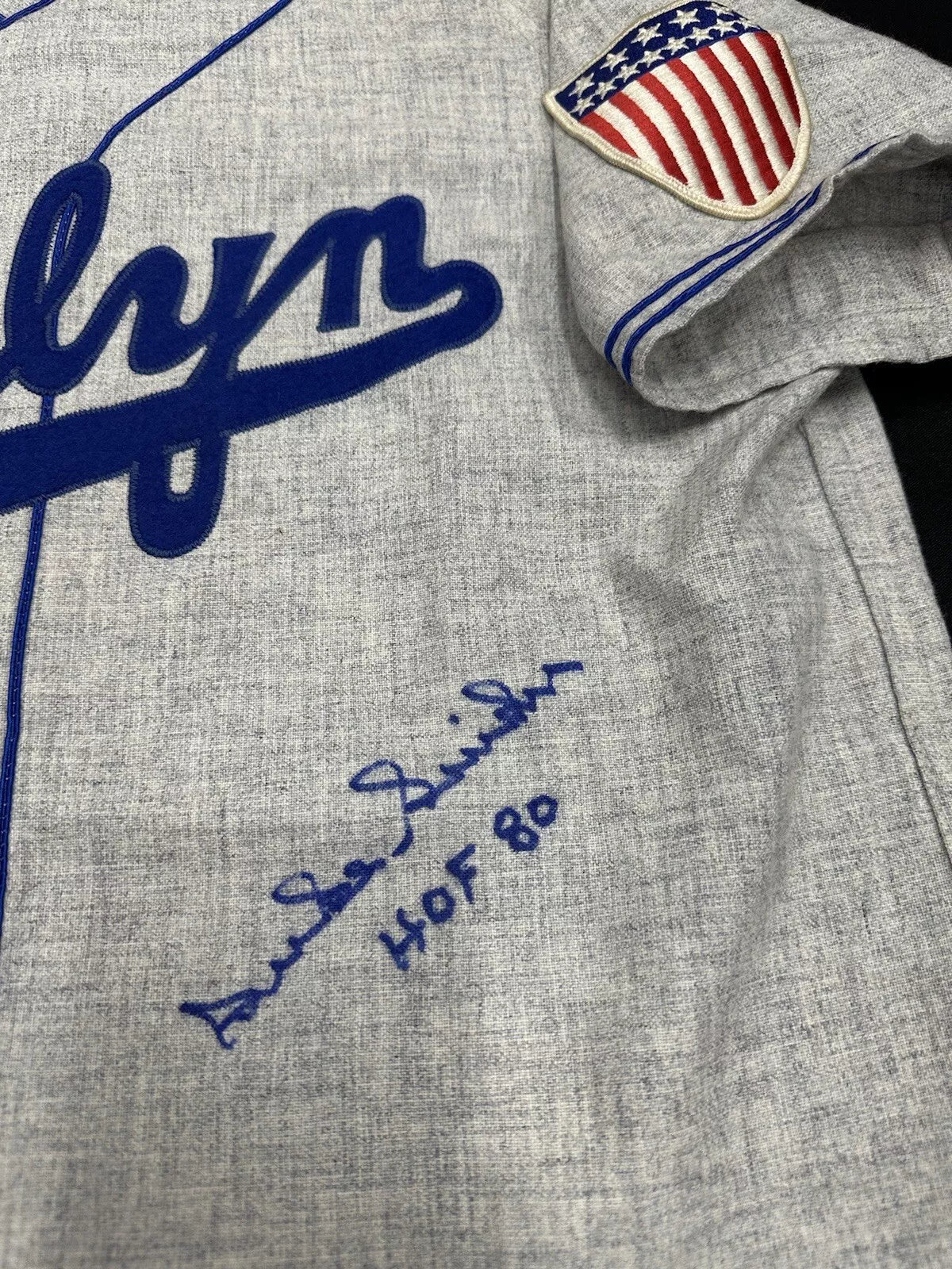 Duke Snider HOF 80 Signed Authentic Brooklyn Dodgers Mitchell Ness Jersey JSA