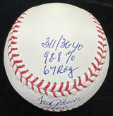 Tom Seaver HOF Cy Young ROY Signed Stat Baseball JSA Hologram Only