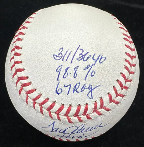 Tom Seaver HOF Cy Young ROY Signed Stat Baseball JSA Hologram Only