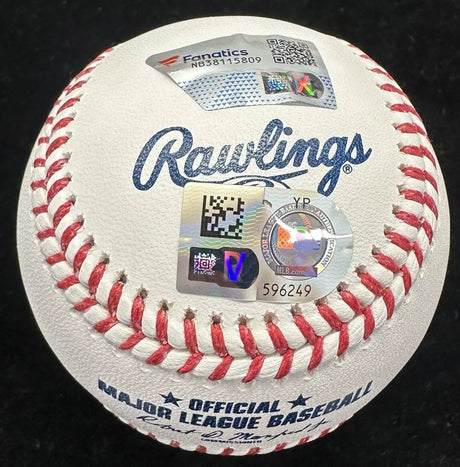 Jackson Holliday Signed Baseball MLB Holo Fanatics