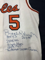 Brooks Robinson Signed Authentic Mitchell Ness Orioles Stat Jersey PSA