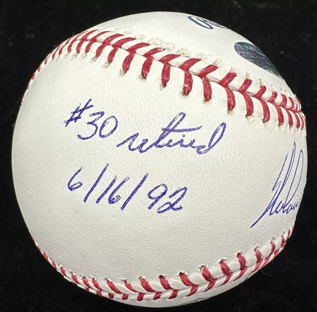 Nolan Ryan #30 #34 Retired Signed HOF Logo Baseball Steiner Sports