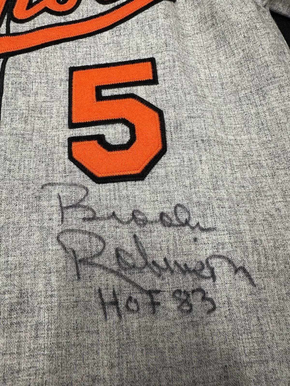 Brooks Robinson HOF 83 Signed Authentic Mitchell Ness Jersey JSA