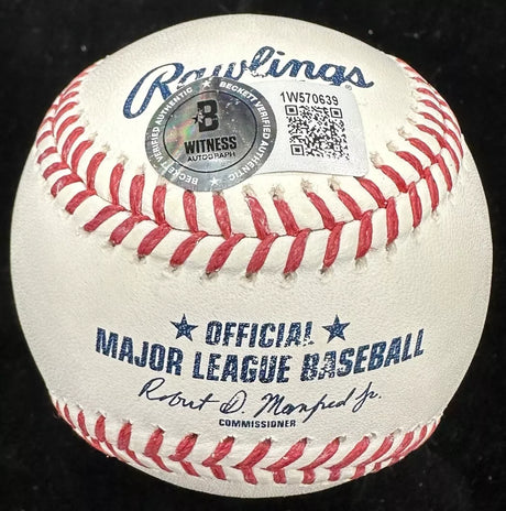 Miguel Cabrera MLB Debut 6/20/03 Signed Marlins 30th Logo Baseball BAS