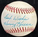 Harvey Kuenn Best Wishes Signed Baseball JSA