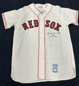 Rick Ferrell HOF 1984 Signed Boston Red Sox Mitchell Ness Jersey JSA