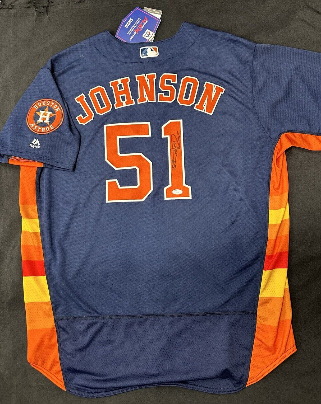 Randy Johnson Signed Authentic Houston Astros Flex Base Jersey JSA