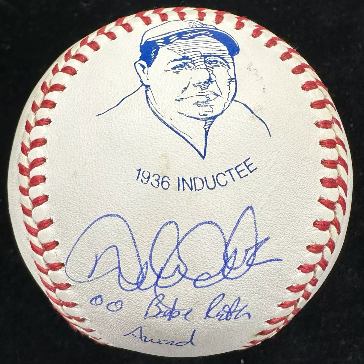 Derek Jeter 00 Babe Ruth Award Signed Ruth HOF Logo Baseball MLB Holo