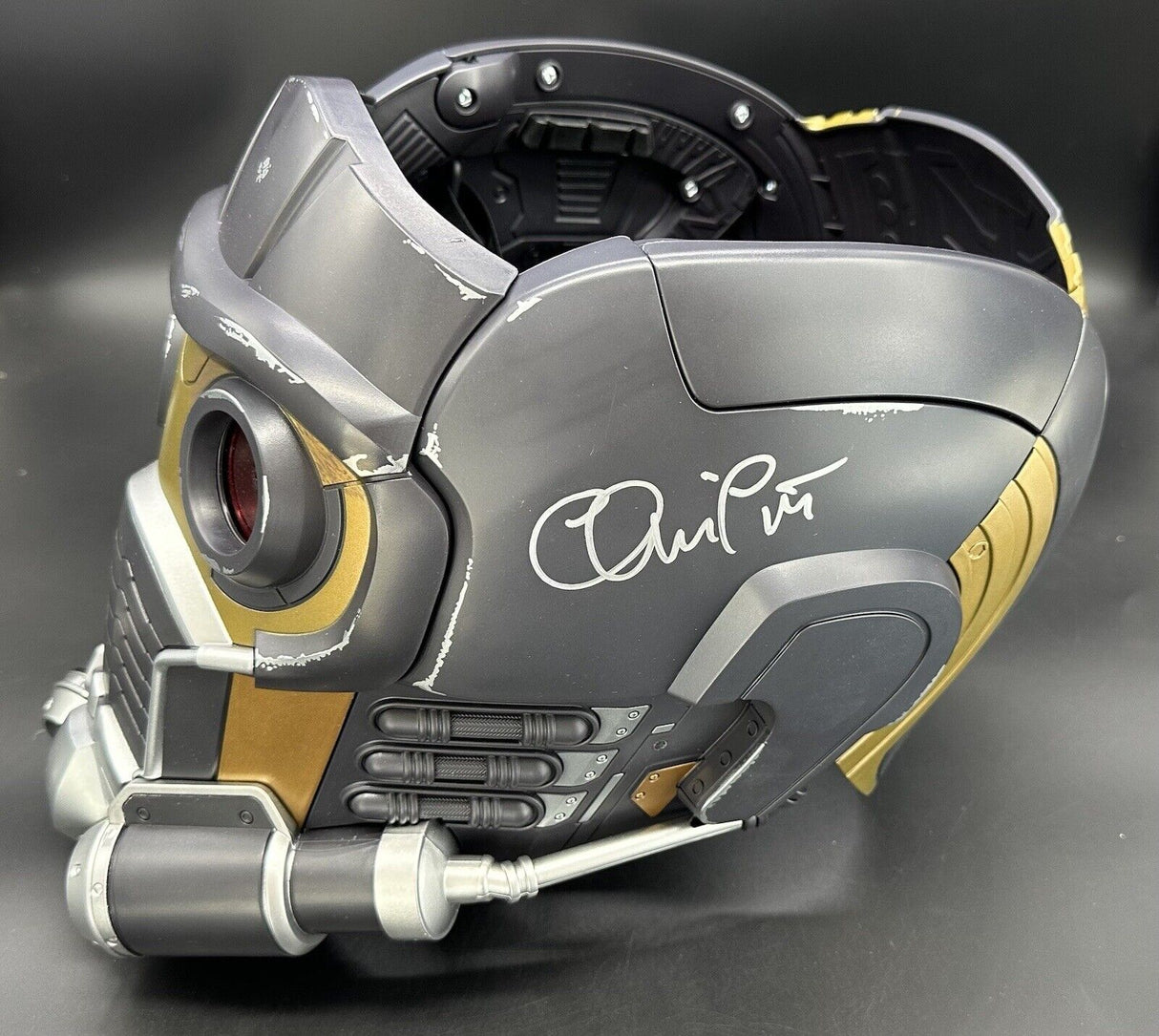 Chris Pratt Signed Marvel Legends Star-Lord Helmet Beckett Witness Holo GOTG