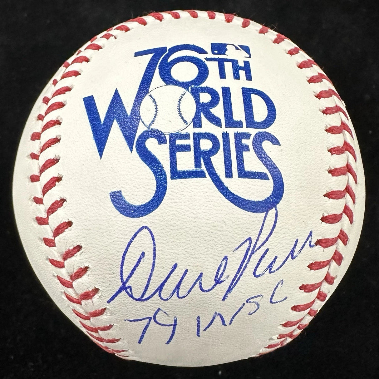 Dave Parker 79 WSC Signed 1979 World Series Logo Baseball MLB Holo Fanatics Holo
