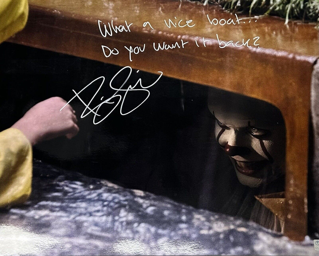 Bill Skarsgard Signed 11x14 “It” Photo W/ Quote Celebrity Authentics