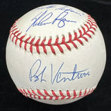 Nolan Ryan Robin Ventura Ivan Rodriguez Signed The Fight Baseball JSA Beckett