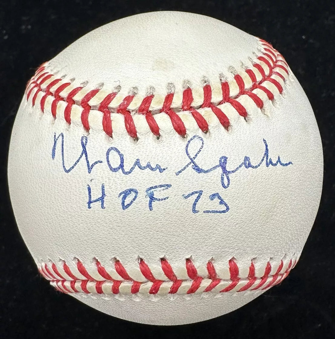 Warren Spahn HOF 73 Signed Baseball JSA