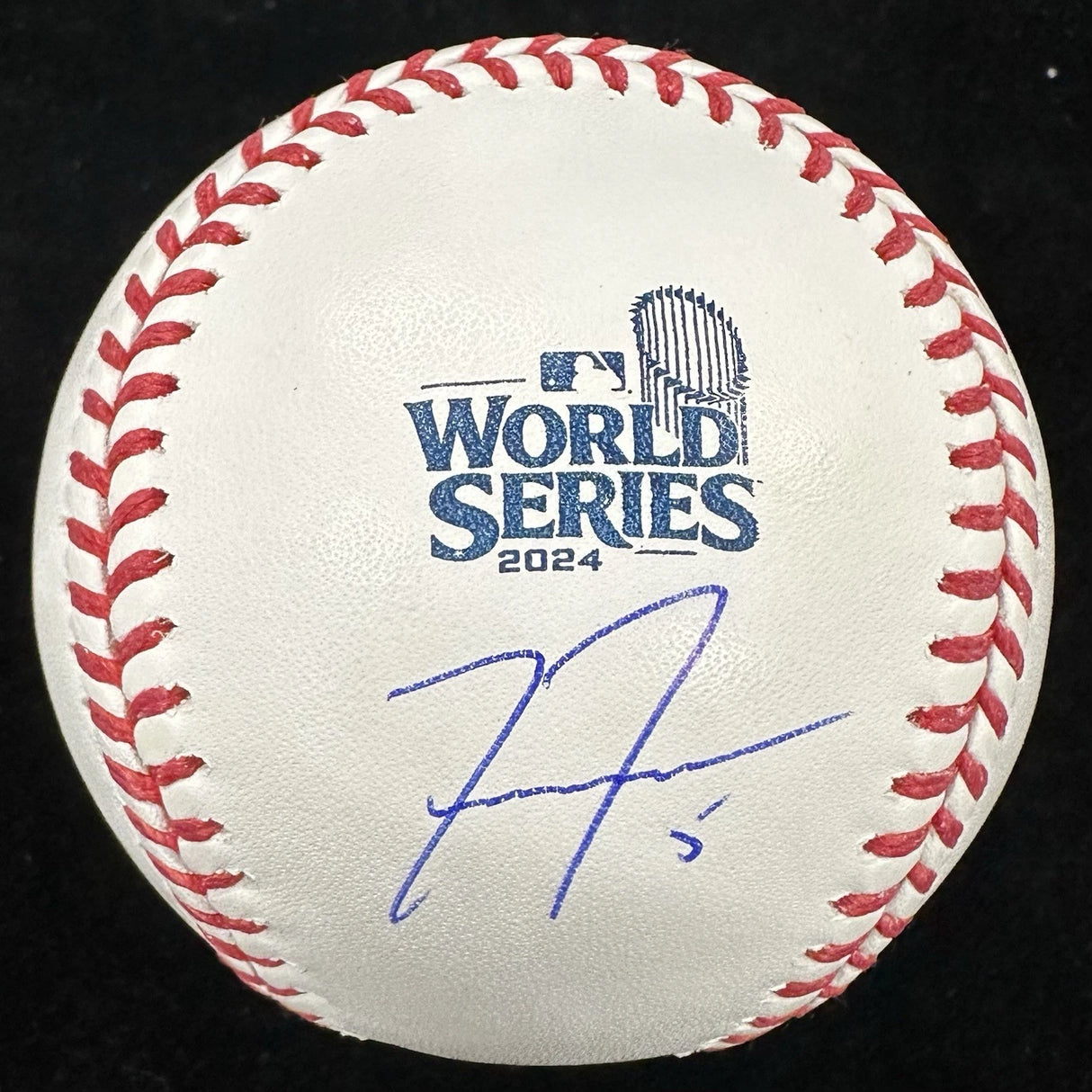 Freddie Freeman Signed 2024 World Series Logo Baseball MLB Holo