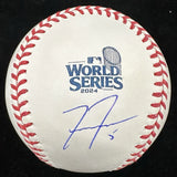 Freddie Freeman Signed 2024 World Series Logo Baseball MLB Holo