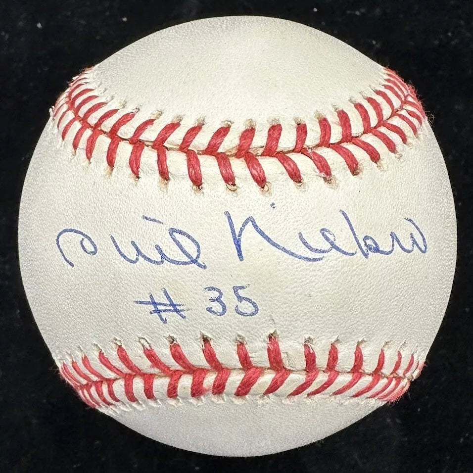 Phil Niekro #35 Signed Baseball JSA