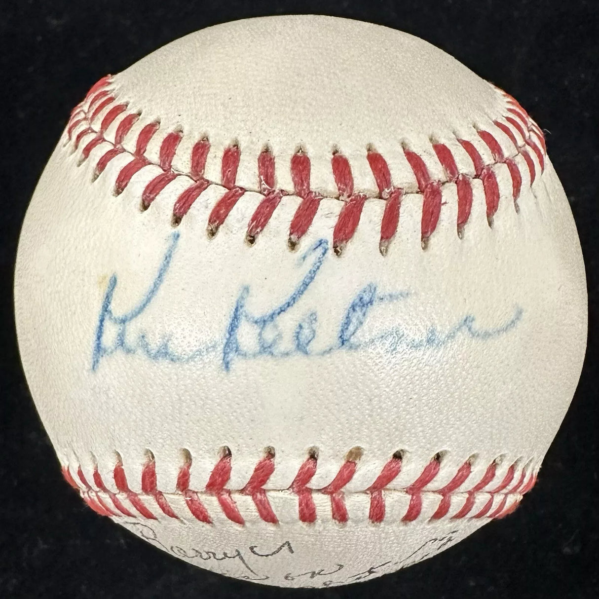 Ken Keltner Joe DiMaggio Dual-Signed Streak Baseball Beckett LOA