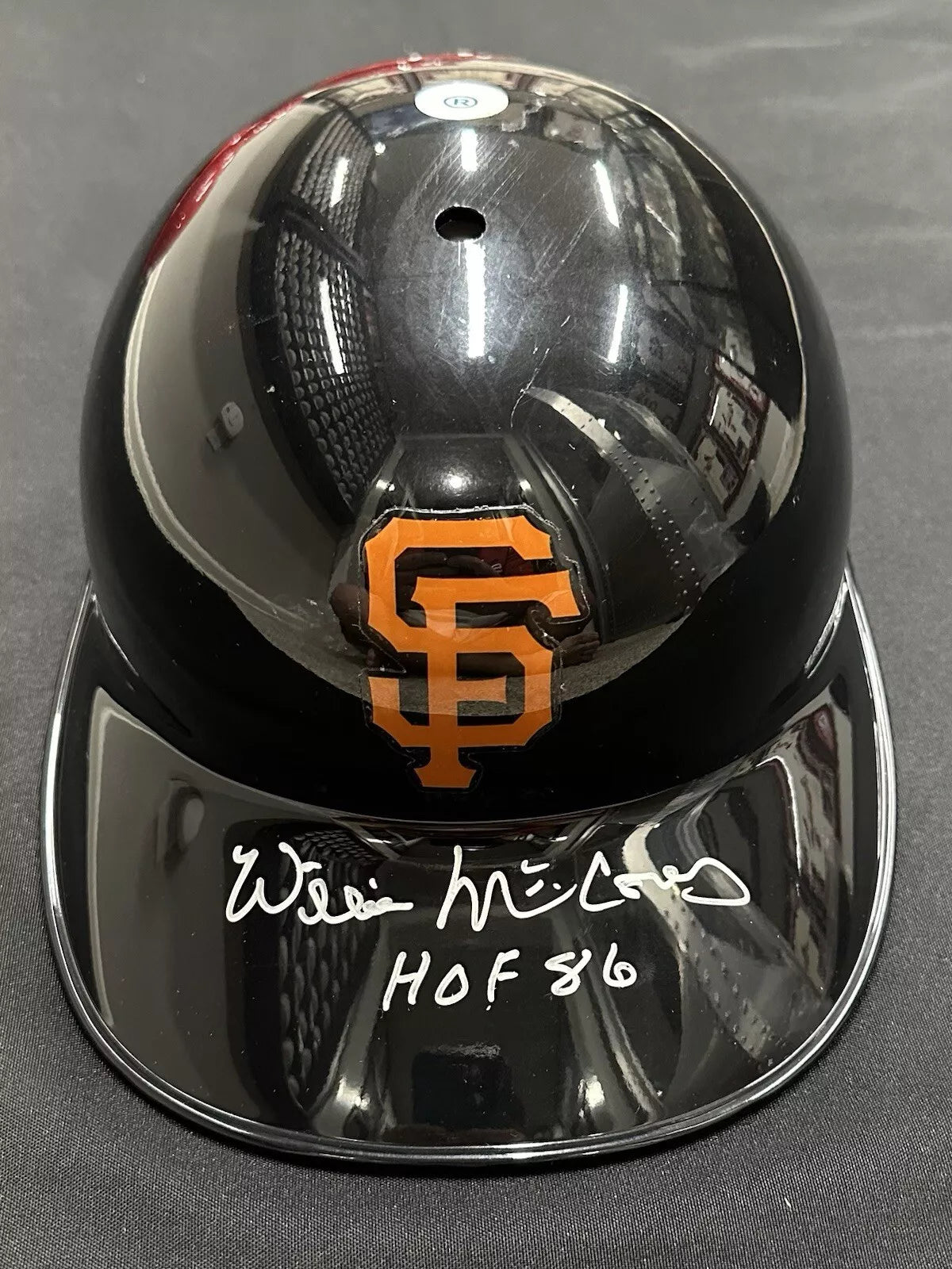 Willie McCovey HOF 86 Signed Authentic Giants Rawlings Batting Helmet MLB Holo