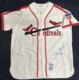 Stan Musial #6 Signed Authentic Mitchell Ness Cardinals Jersey JSA LOA