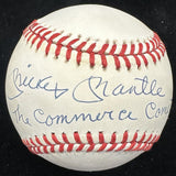 Mickey Mantle The Commerce Comet Signed Baseball JSA LOA