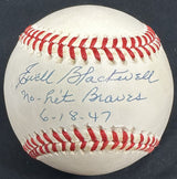 Ewell Blackwell No Hit Braves 6-18-47 Signed Baseball JSA