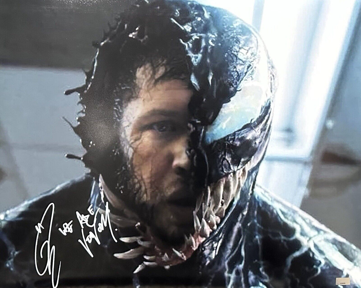 Tom Hardy We Are Venom Signed 16x20 Photo Celebrity Authentics Hologram