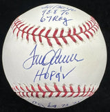 Tom Seaver HOF Cy Young ROY Signed Stat Baseball JSA Hologram Only