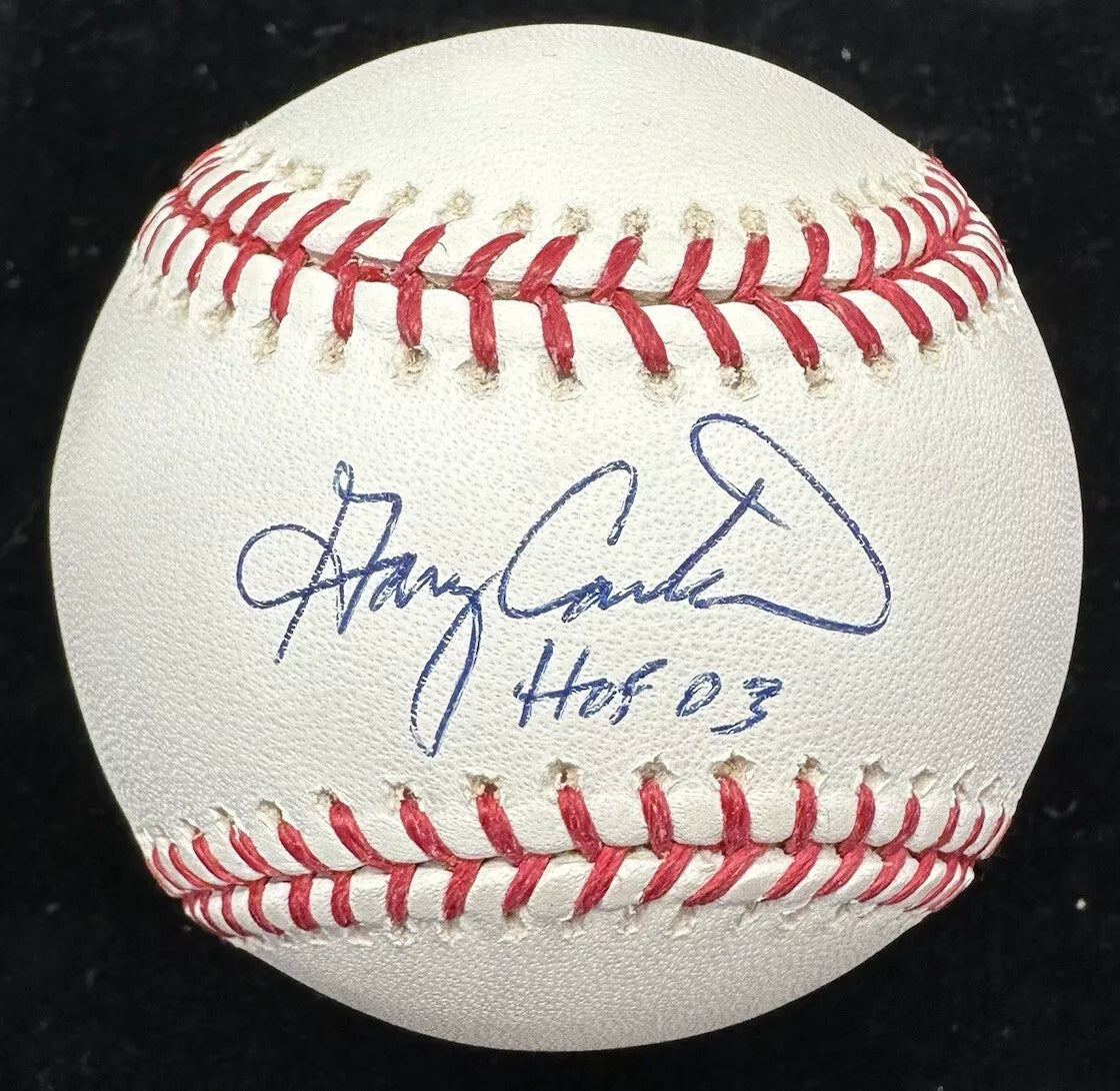 Gary Carter HOF 03 Signed Baseball JSA