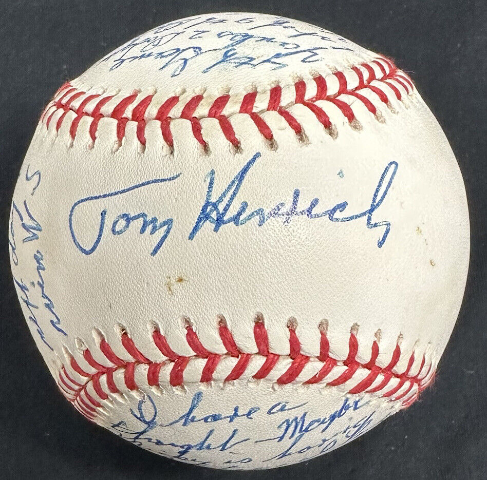 Tommy Heinrich 1941 World Series Game 4 Signed Story Baseball JSA