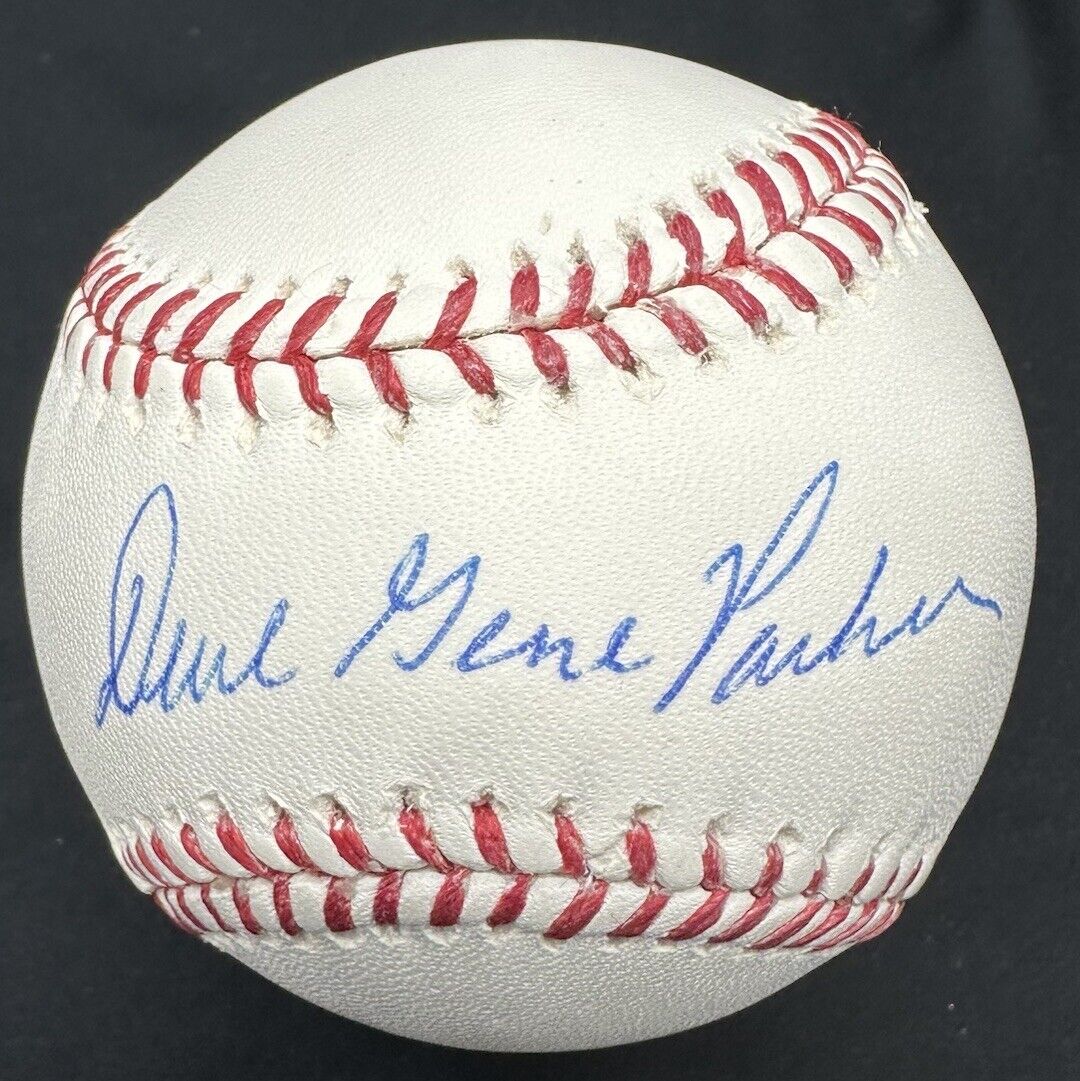 David Gene Parker Full Name Signed Baseball JSA Holo Only