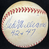 Ted Williams 42 & 47 Signed Joe Cronin OAL Baseball JSA LOA Triple Crown TC