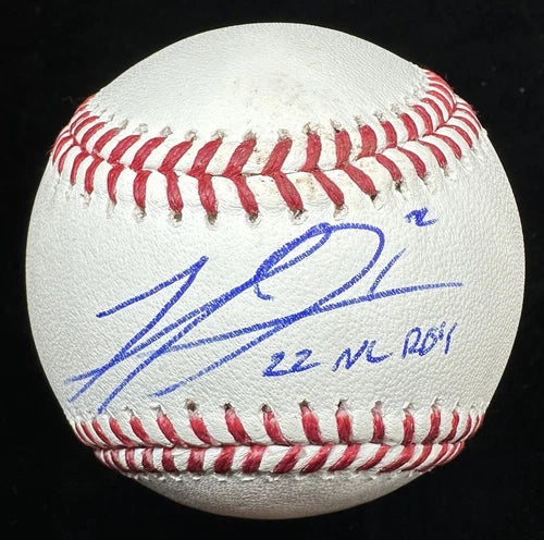 Michael Harris Jr. 22 NL ROY Signed Baseball JSA