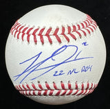 Michael Harris Jr. 22 NL ROY Signed Baseball JSA