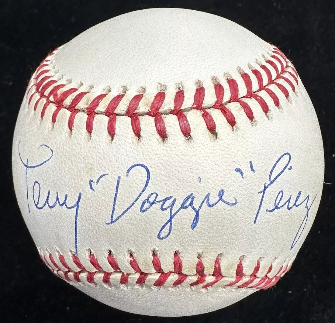 Tony “Doggie” Perez Signed Baseball Nickname JSA