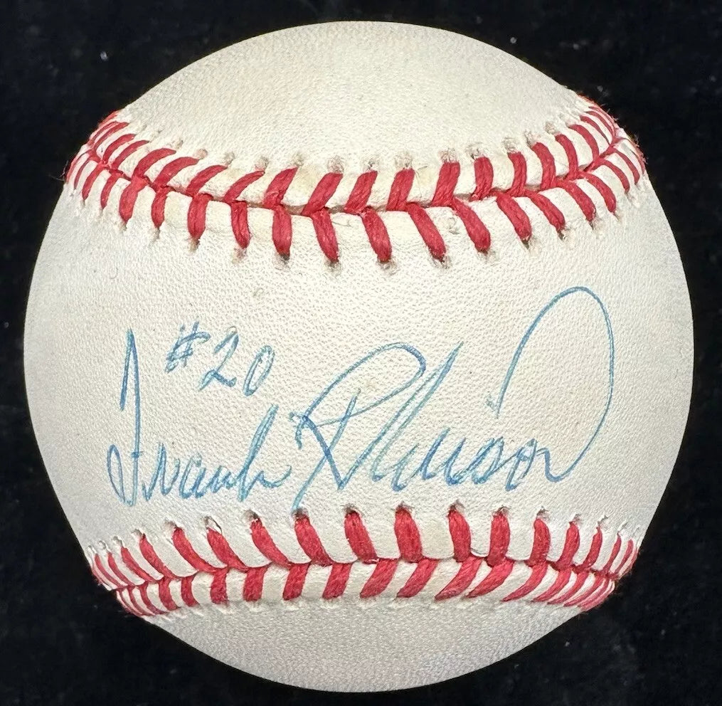 Frank Robinson #20 Signed Baseball JSA